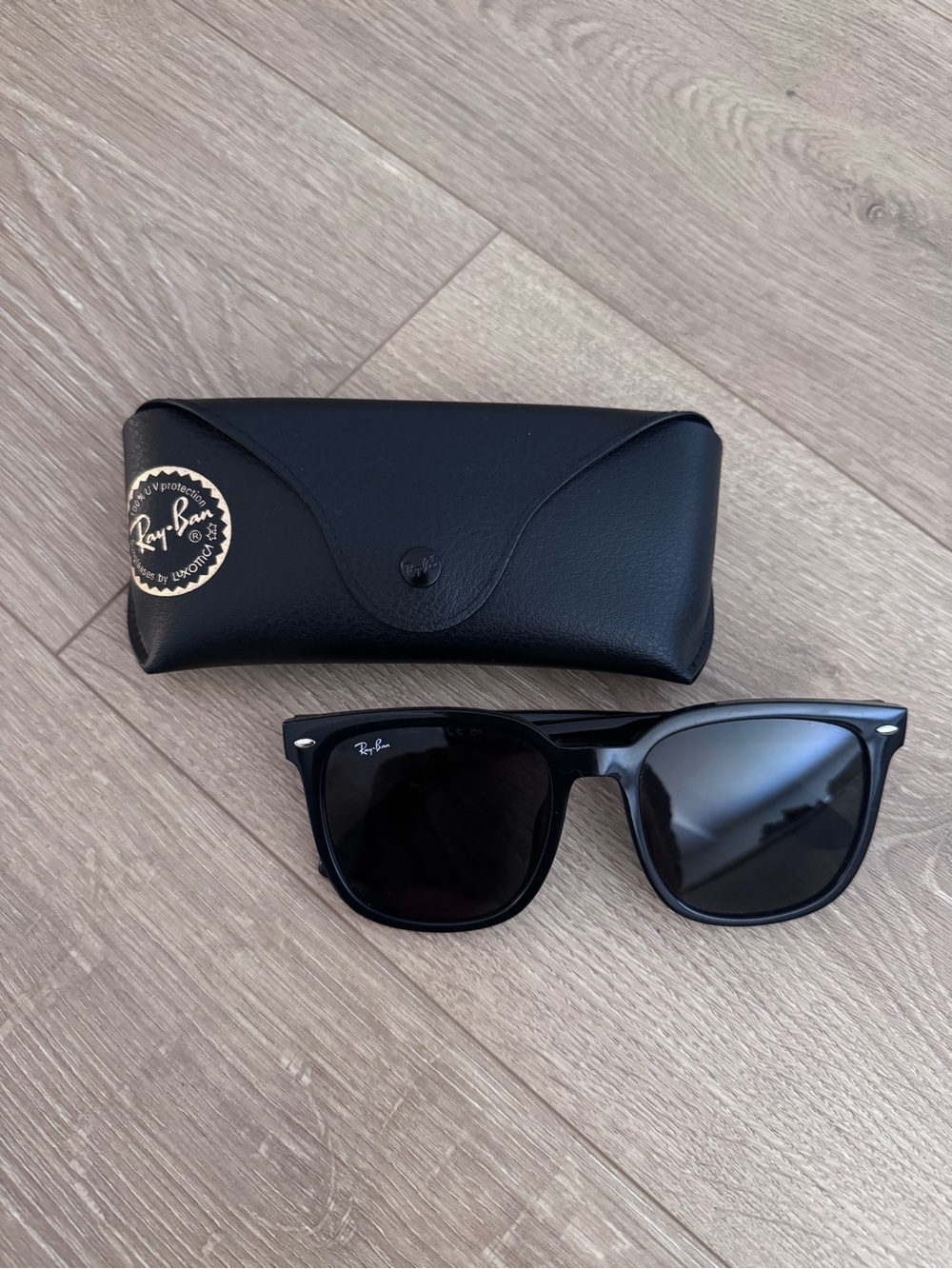 Ray-Ban Black Oversized Square Sunglasses with Case